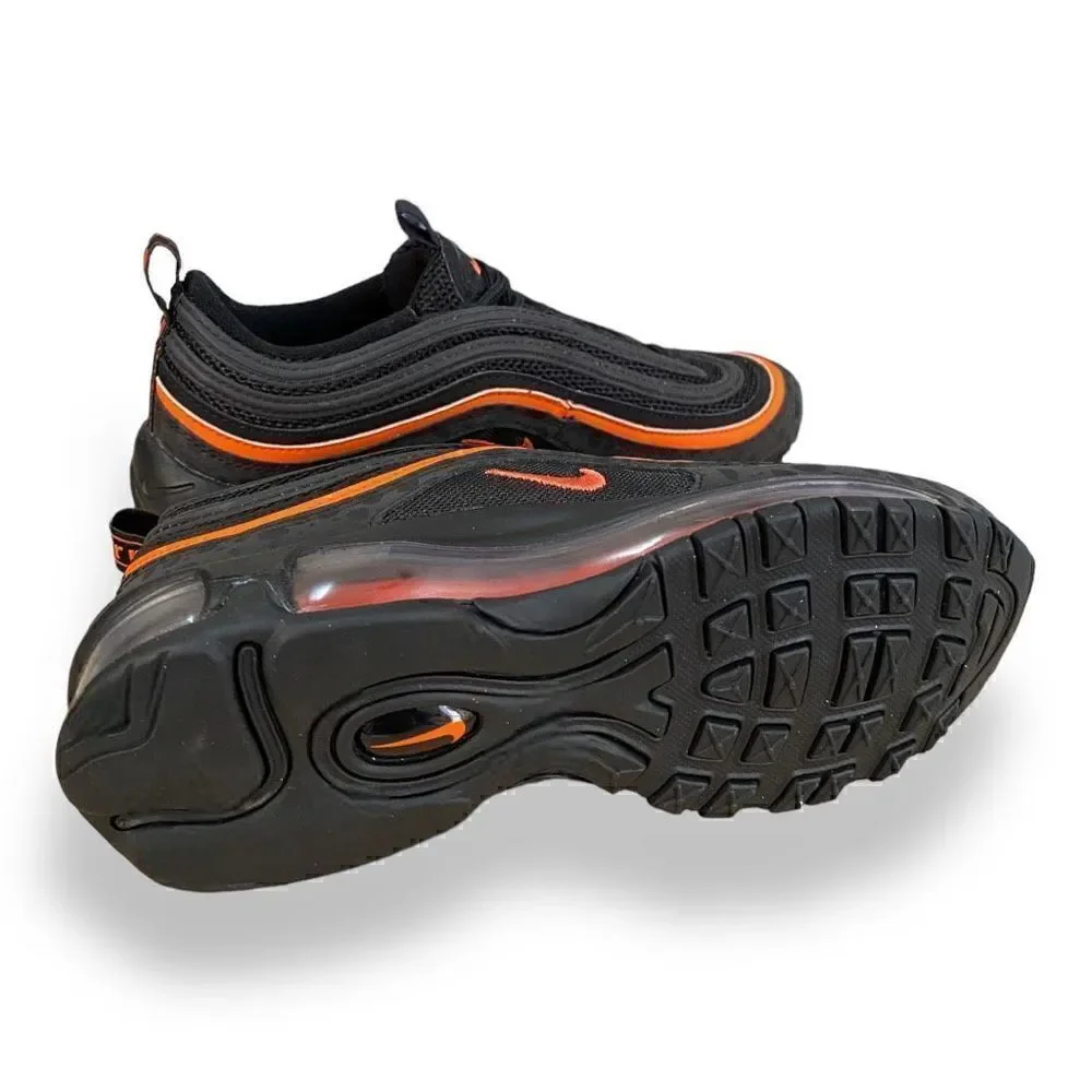 Nike Air Max 97 GS Safari Black Safety Orange DX3088-001 Youth size 5Y/ 6.5 Wmns